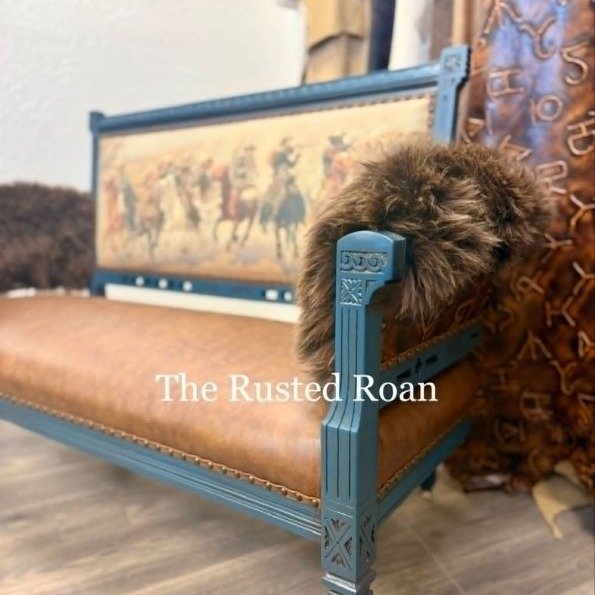 Cowboy Print Settee