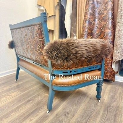 Cowboy Print Settee