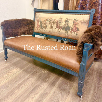 Cowboy Print Settee